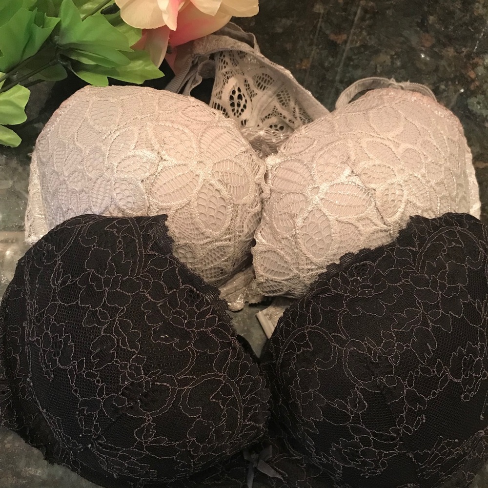 32 DD black silver VS bras